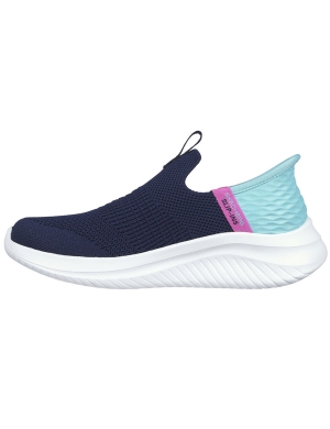 Skechers Kids Slip-Ins: Ultra Flex 3.0 - Fresh Time - Navy/Turquoise